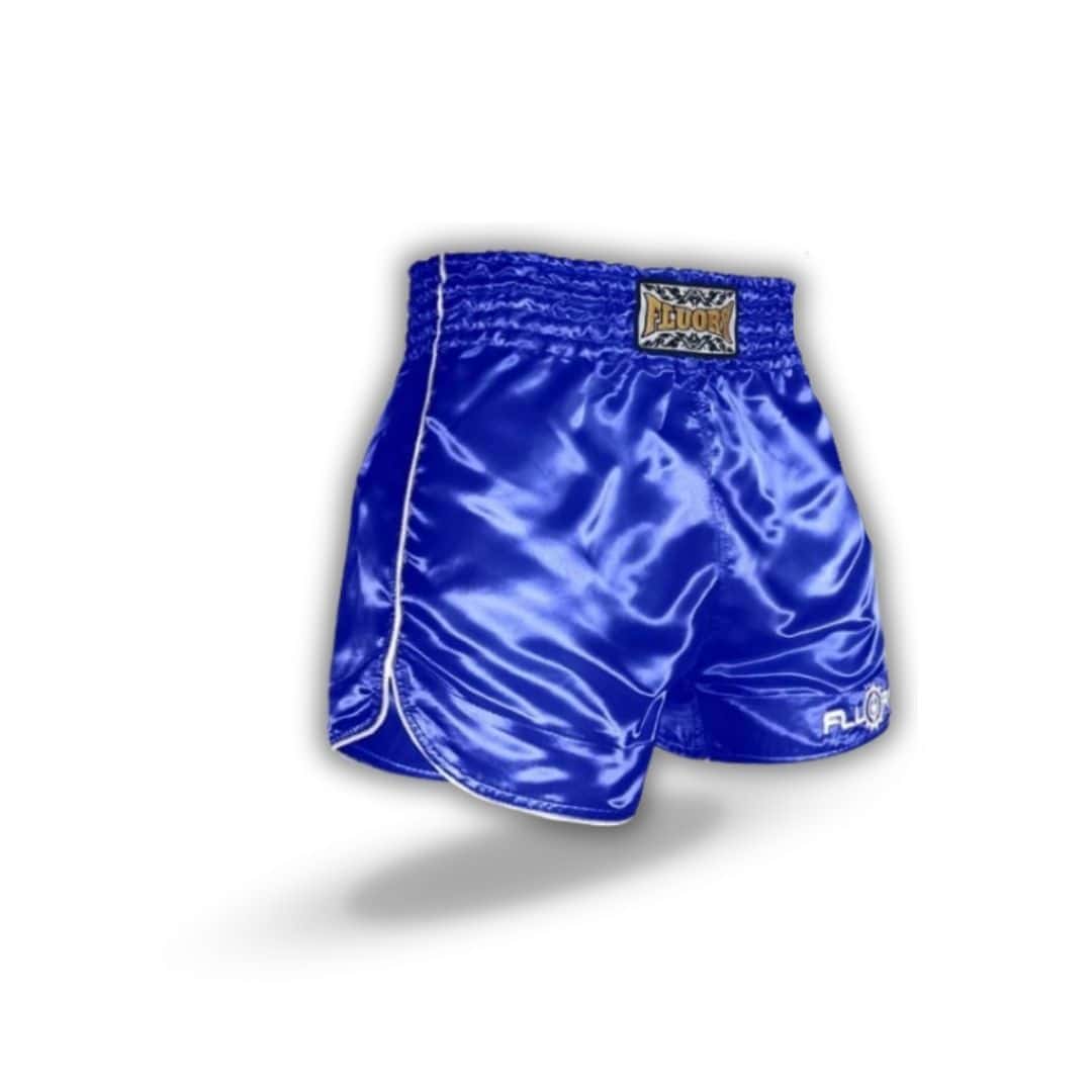 FLUORY celana muaythai biru polos