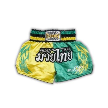 Celana Muaythai Fluory "Hijau Kuning"