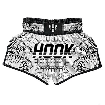 Celana Muaythai HOOK "TIGER SAKYANT" White