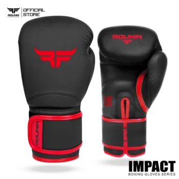 Boxing Gloves Rounin Impact Black Red