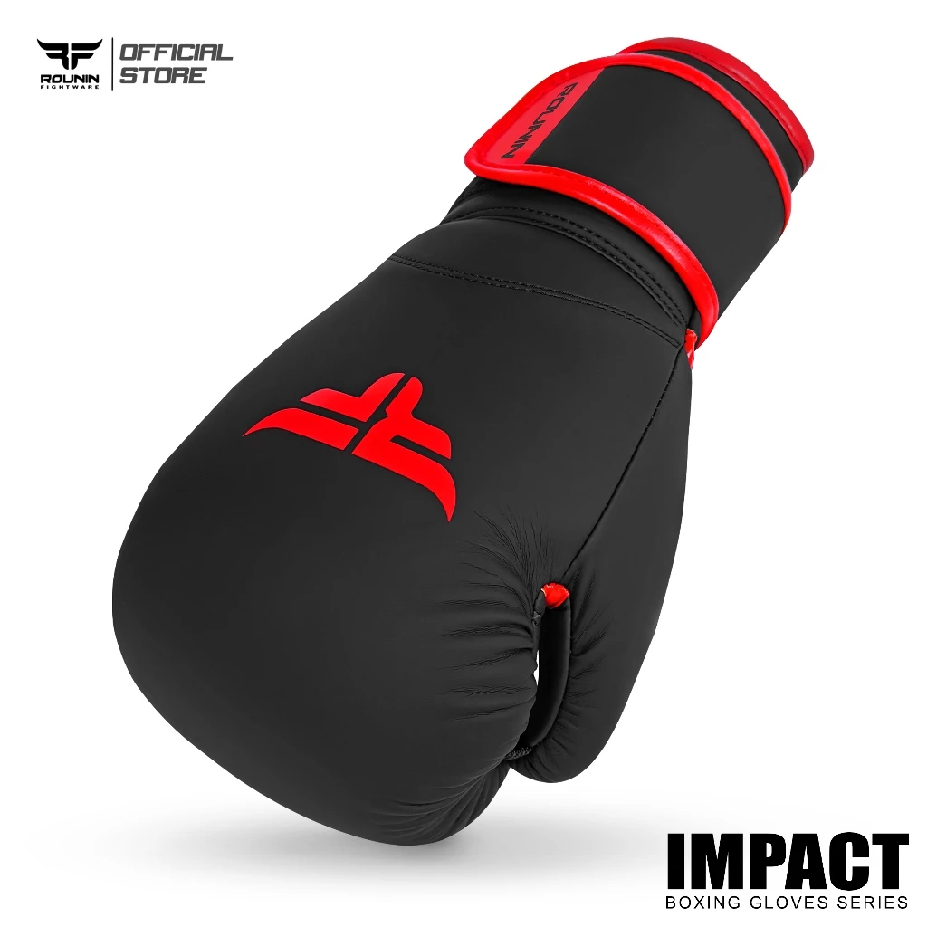 Boxing Gloves Rounin Impact Black Red - Image 2