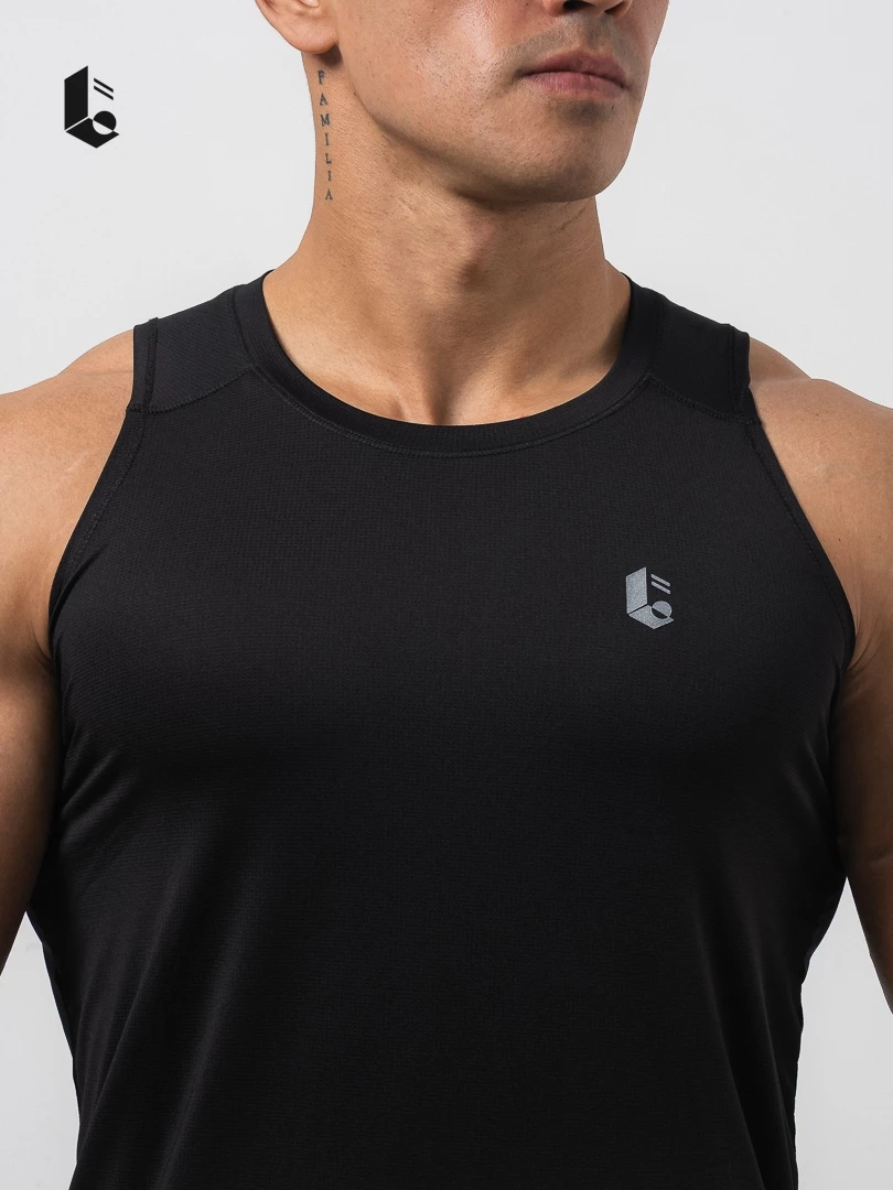 Baju Muscle Tee Lockerwear Hitam - Image 2