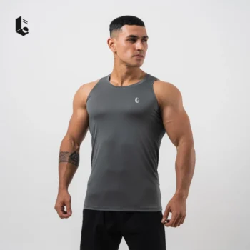 Baju Muscle Tee Lockerwear Abu Tua