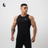 Baju Muscle Tee Lockerwear Hitam - Thumbnail Image 1