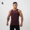 Baju Muscle Tee Lockerwear Burgundy - Thumbnail Image 1