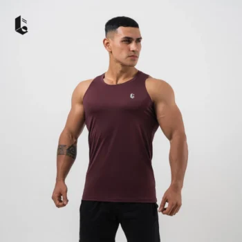 Baju Muscle Tee Lockerwear Burgundy