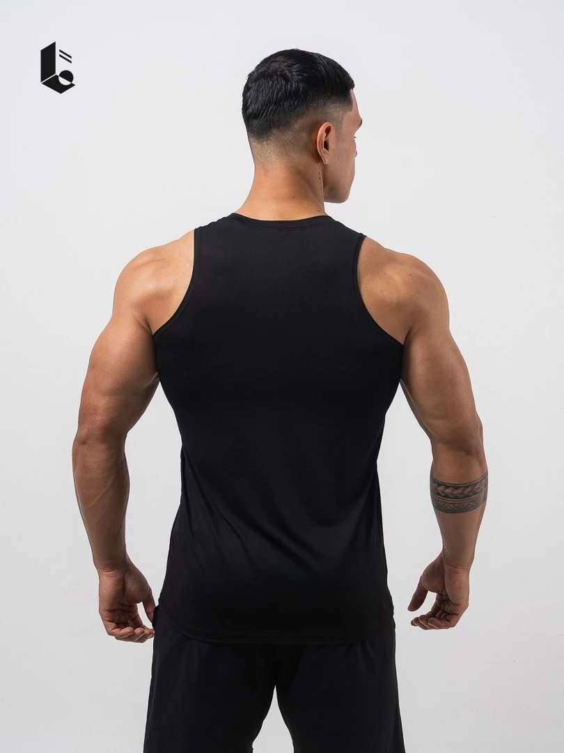 Baju Muscle Tee Lockerwear Hitam - Image 3